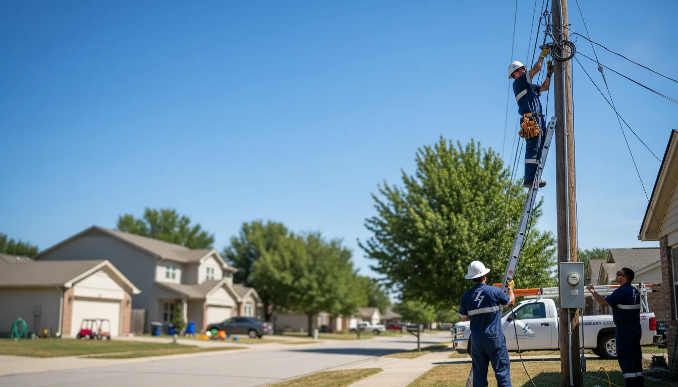 Residential electrician providing installation services in Springport, IN